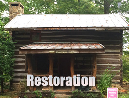 Historic Log Cabin Restoration  Arab, Alabama